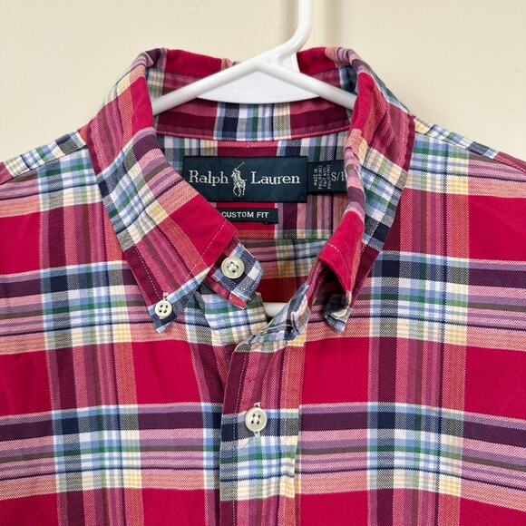 Ralph Lauren Other - Ralph Lauren Plaid Shirt Mens SMALL Custom Fit Preppy Button Down Academic